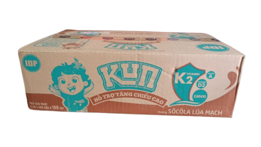 Thùng 48 Hộp Sữa SoCola Lúa Mạch KUN 110ml/hộp