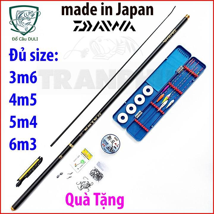 Bộ Cần Câu Tay Daiwa 6H + Hộp đựng phao câu đài - Tặng đọt phụ 8H hàng chính hãng đủ size
