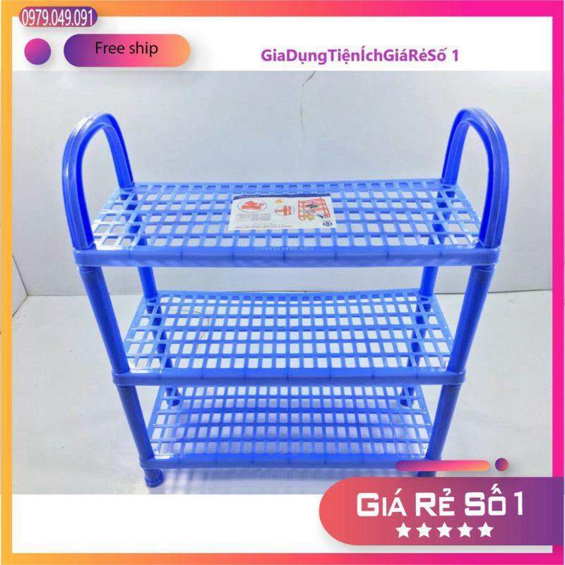 Kệ - giá để giày dép 3 tầng nhựa hàng Việt Nam