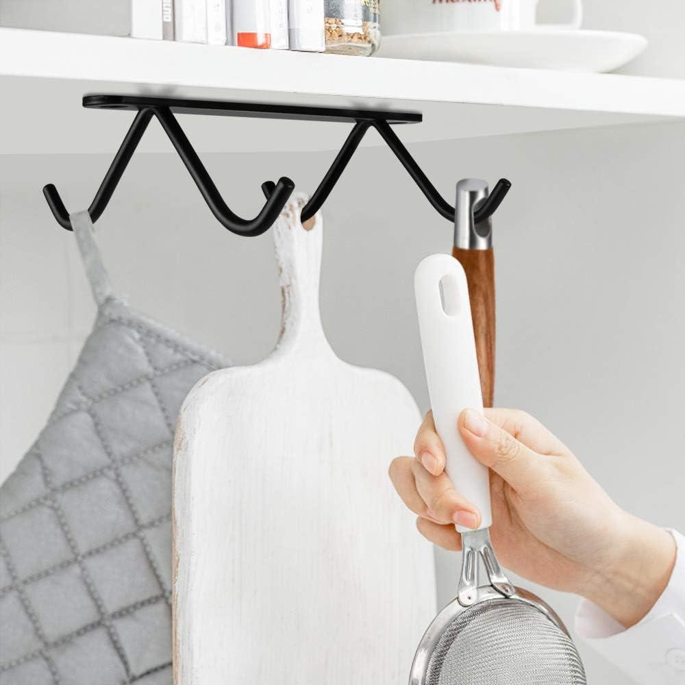 Giá đỡ cốc cà phê, Giá đỡ cốc 3 chiếc Giá đỡ cốc Móc treo cốc Giá đỡ móc đa năng, để đựng cốc cà phê hoặc treo dụng cụ nhà bếp, thắt lưng, khăn quàng cổ