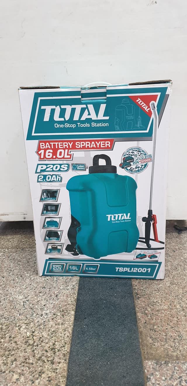 MÁY PHUN THUỐC 16L DÙNG PIN 12V TOTAL TSPLI1211 - HÀNG CHÍNH HÃNG
