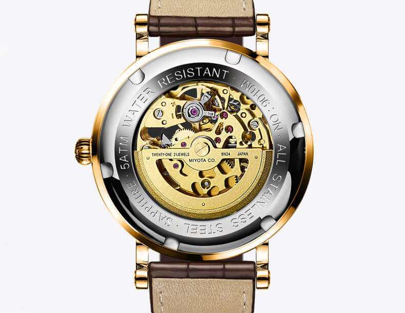 Đồng hồ nam chính hãng LOBINNI L9010-1 Fullbox, Kính sapphire ,chống xước,chống nước,dây da xịn, Mới 100%,Bảo hành 24 tháng