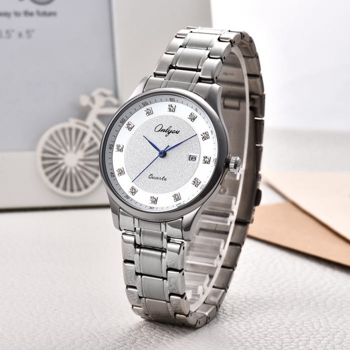 Đồng hồ Onlyou Nam 81062GC Dây thép không gỉ 39mm