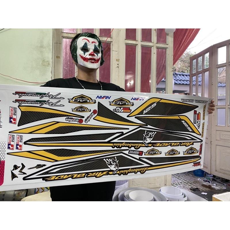 Tem rời Air blade 2014 dán xe đen bảo hành màu sắc vĩnh viễn