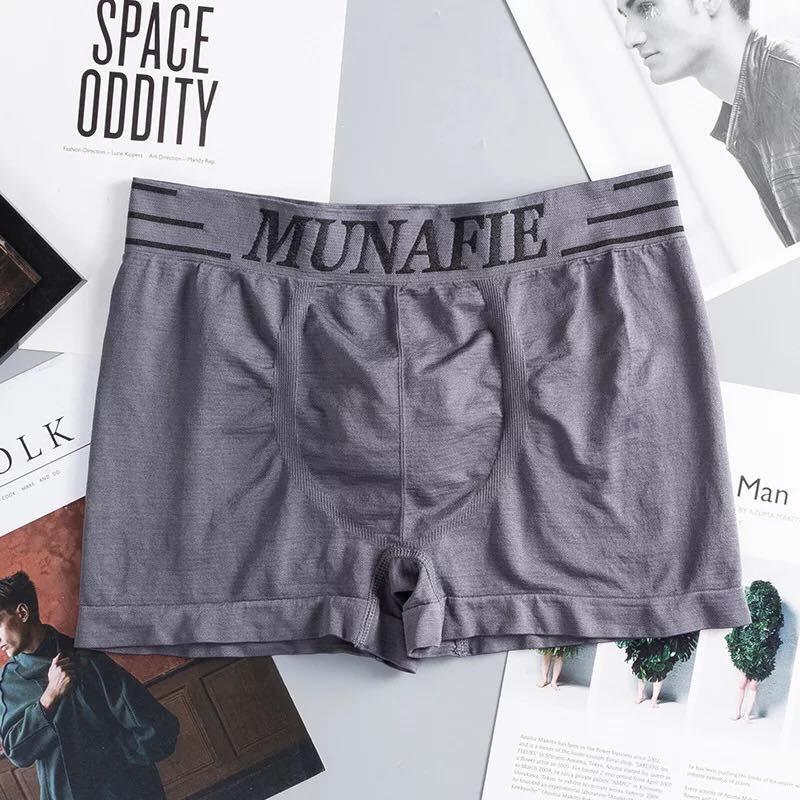 Quần sịp đùi nam cotton munafie Free Size, Quần lót nam boxer cao cấp bokisd.store