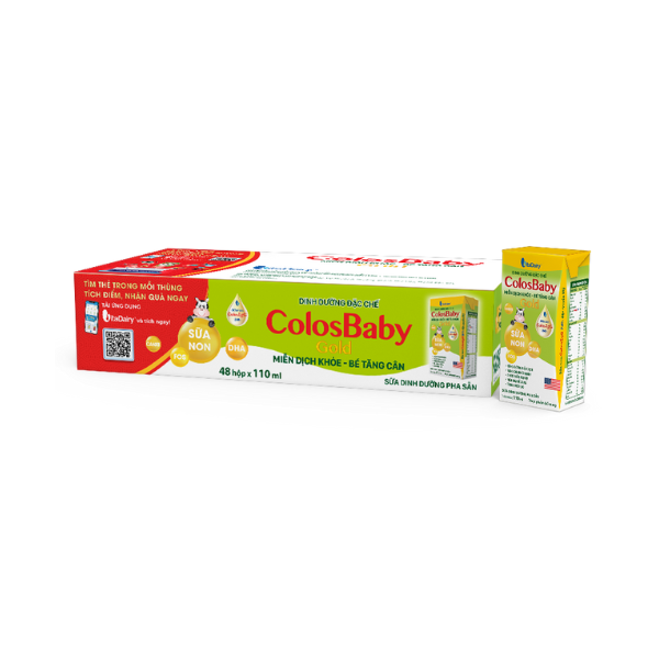 SBPS Colosbaby Gold 110ml giúp bé tăng cân, miễn dịch khỏe ( lốc 4 hộp ) - VitaDairy