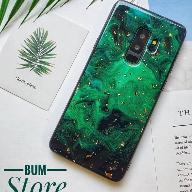 Ốp lưng vân đá tráng gương Cho Dòng Samsung S9 plus