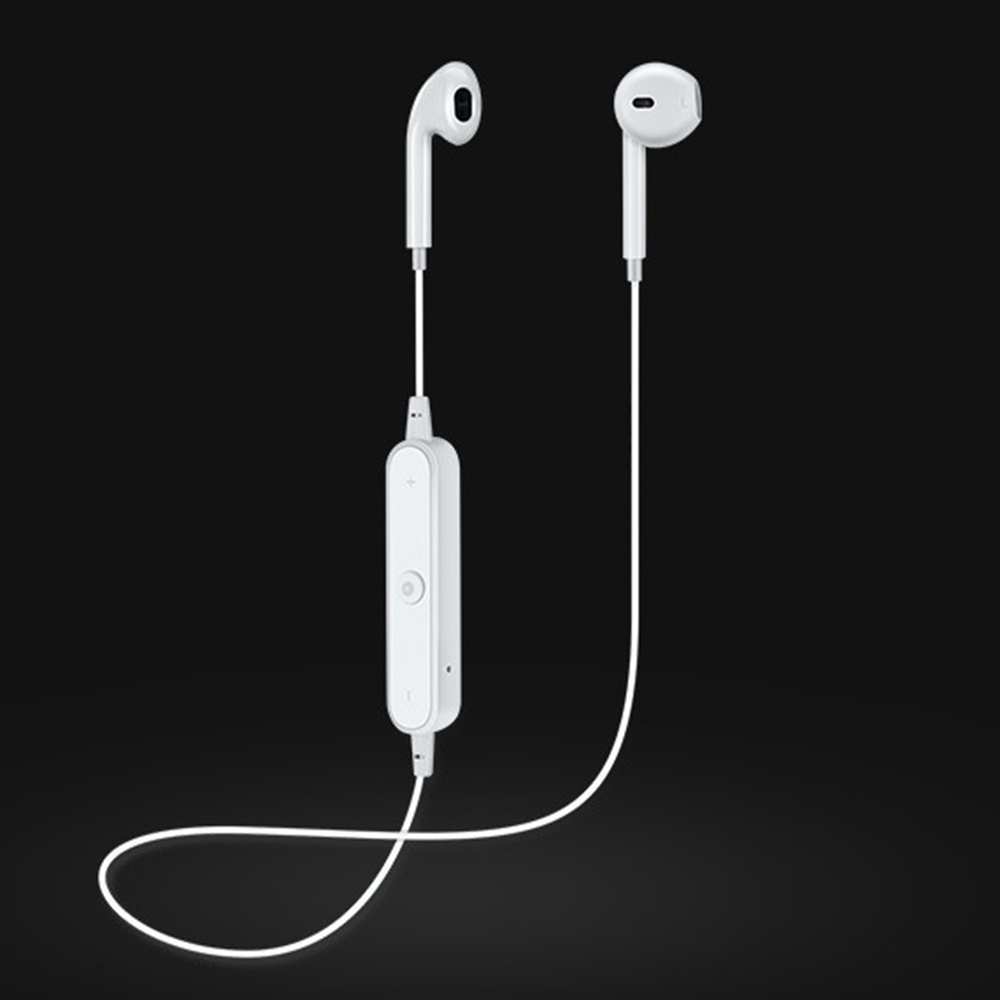 Tai Nghe Nhét Tai Thể Thao S6 Bluetooth 4.1 Có Micrô Điều Khiển Âm Lượng Dành Cho IPhone X 8s 8