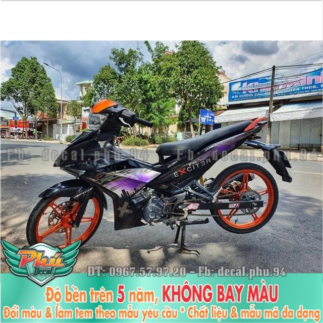 Tem rời Exciter 150 City Tp tím đen