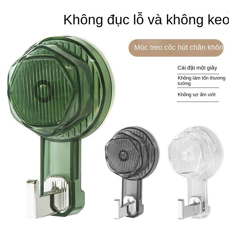 Móc Treo Hút Chân Không Bắc Âu Siêu Dính Chống Thấm Nước - Treo Chìa Khóa, Khăn Tắm, Vật Dụng MÀU NGẪU NHIÊN - HÀNG CHÍNH HÃNG MINIIN