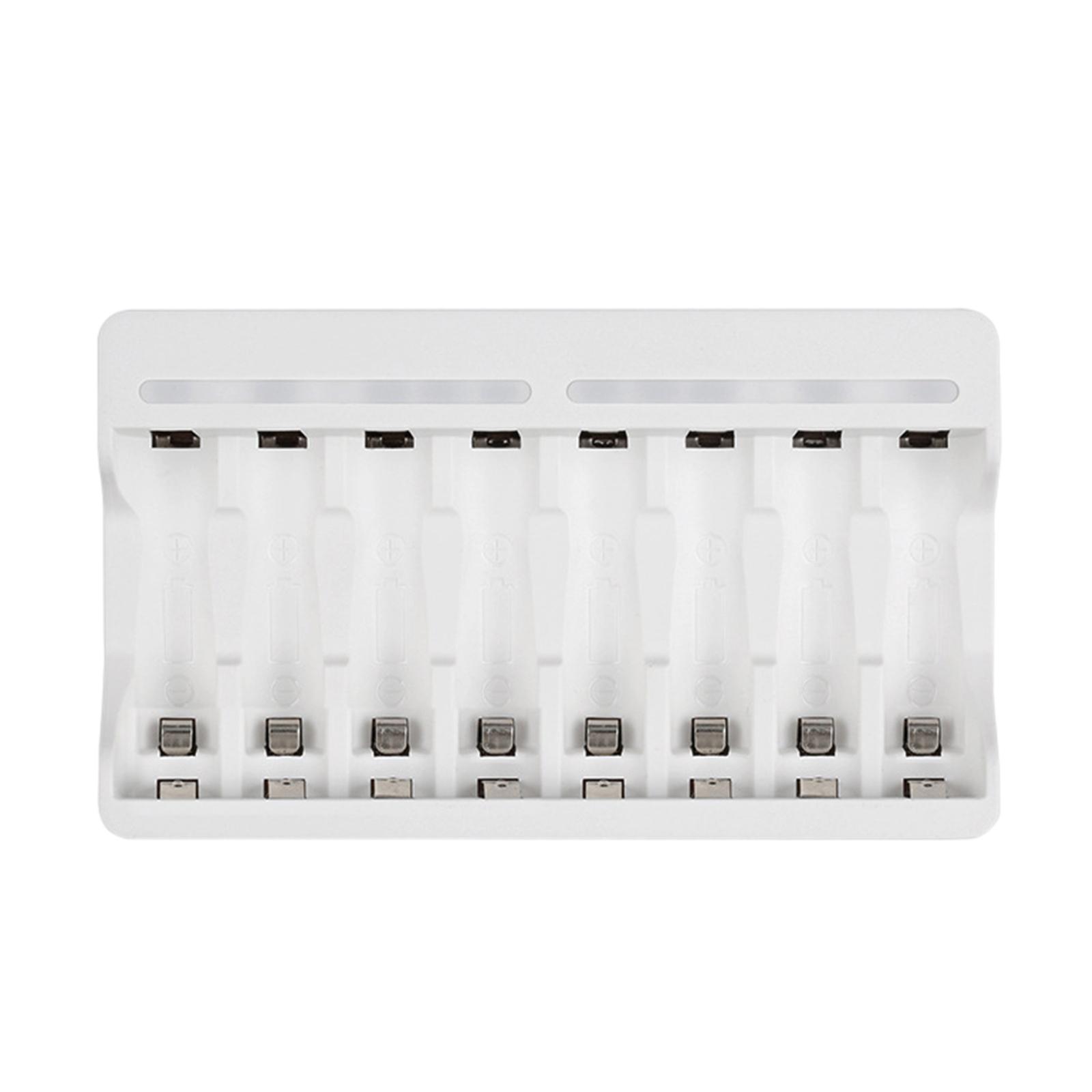 AA AAA Micro USB Charger, 8 Slots for NiMH Batteries, Fast Charging