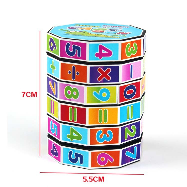 Đồ Chơi Trí Tuệ Rubik Toán Học 6 Tầng Giúp Bé Làm Quen Cộng Trừ Nhân Chia