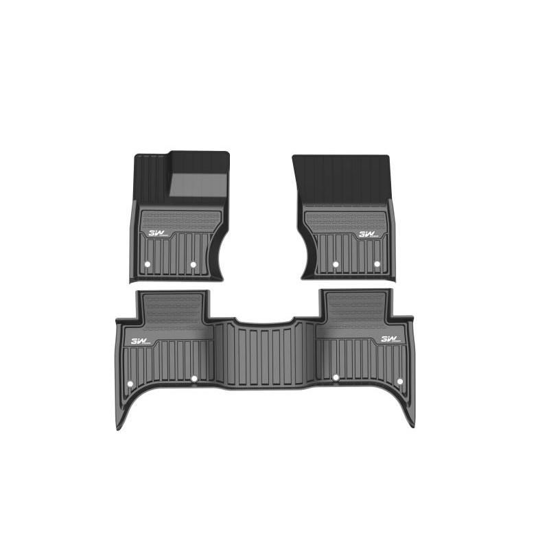 Thảm lót sàn xe ô tô LANDROVER EVOQUE 2020 Nhãn hiệu Macsim 3W chất liệu nhựa TPE đúc khuôn cao cấp - màu đen