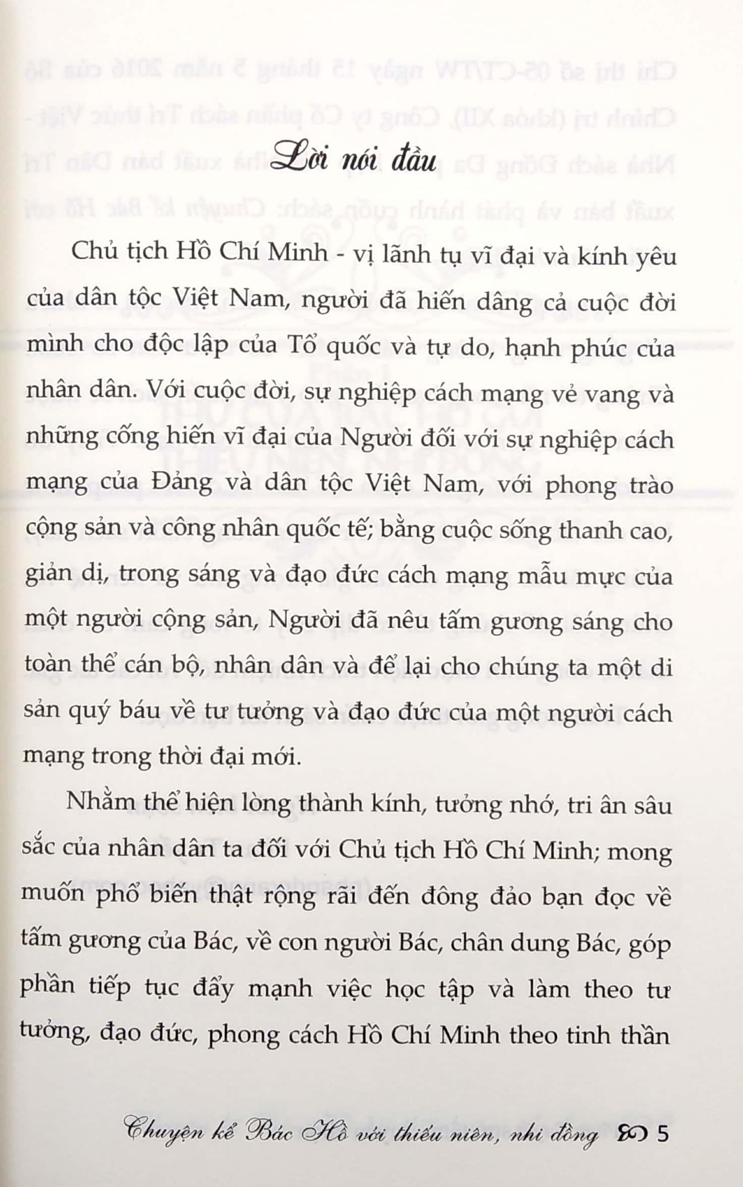 Chuyện Kể Bác Hồ Với Thiếu Niên, Nhi Đồng