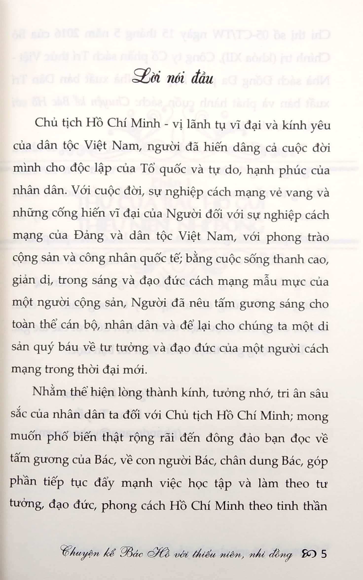 Chuyện Kể Bác Hồ Với Thiếu Niên, Nhi Đồng (Tái Bản)