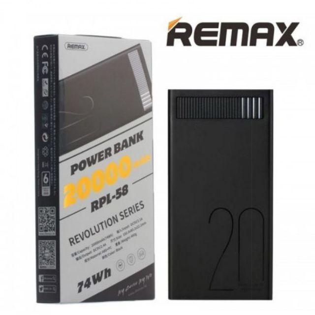 Sạc dự phòng REMAX RPL-58 20.000mAh (BM-01668) - Hàng chính hãng