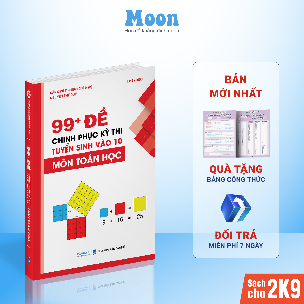 99 đề chinh phục ôn thi vào 10 môn toán học Moonbook