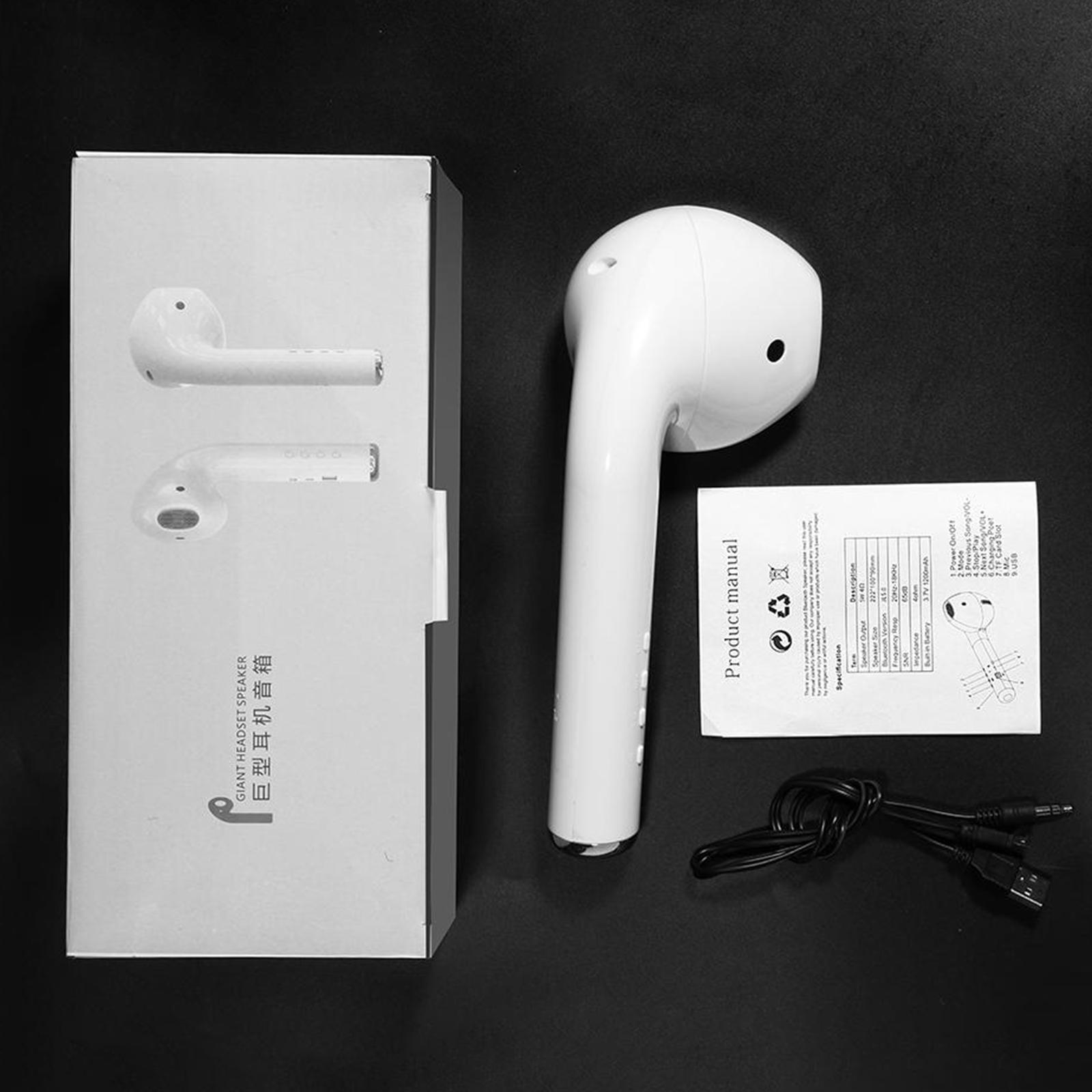 Bluetooth Speaker Giant Headset Speaker Support Music Aux FM Radio