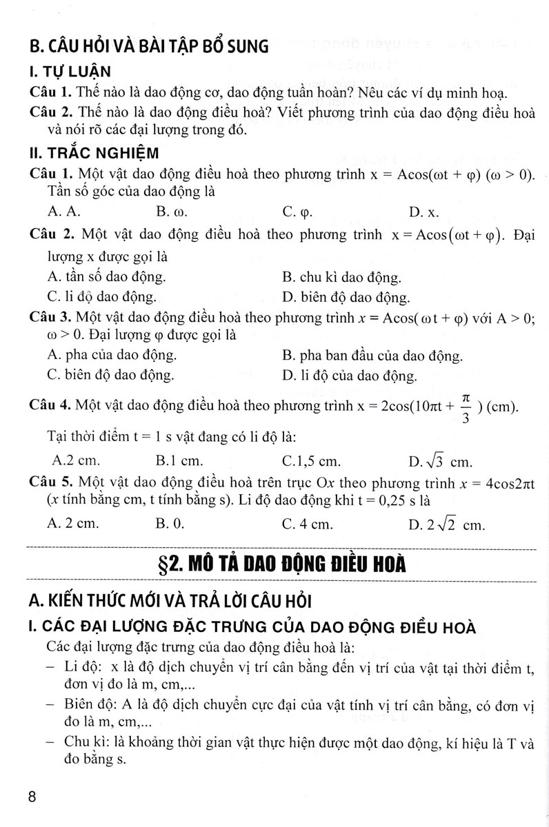 Hướng Dẫn Trả Lời Câu Hỏi & Bài Tập Vật Lí 11 _HA