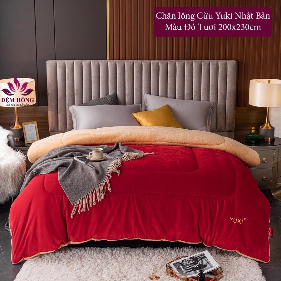 Chăn lông cừu Yuki Nhật Bản siêu nhẹ ấm cho mùa đông 200x230cm