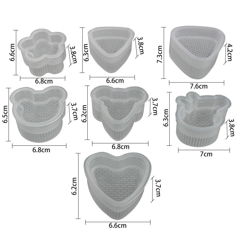 Khuôn tạo hình cơm nắm, ép cơm bento/ Khuôn Onigiri cho bé