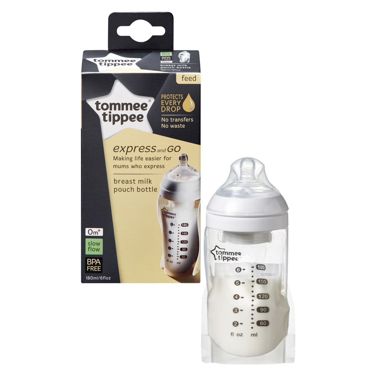 Bình bú sữa tiện lợi Tommee Tippee - Express & Go