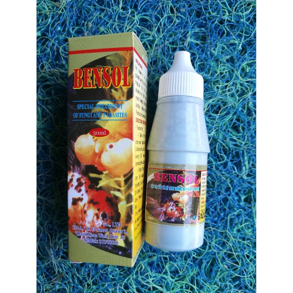 Thuốc Bensol đặt trị nấm và ký sinh trùng cho cá cảnh