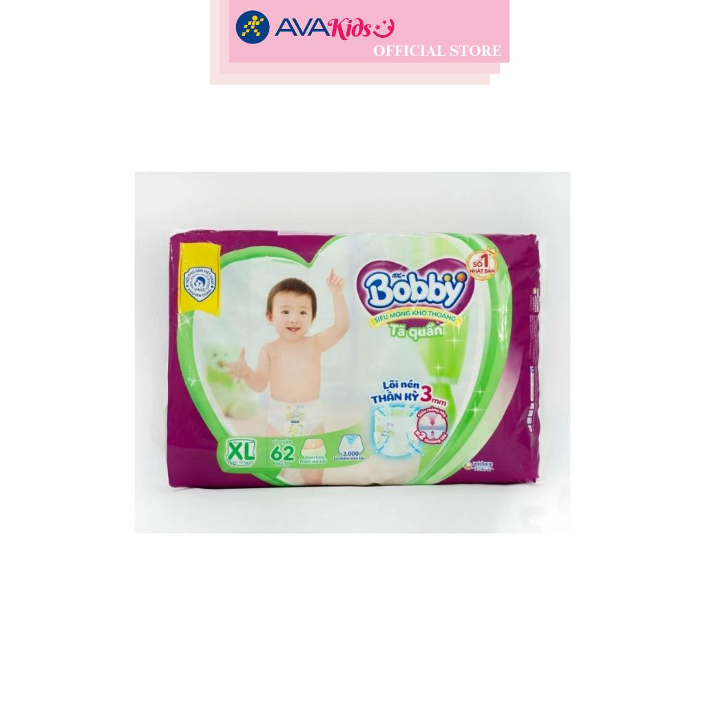 Tã quần Bobby size XL 62 miếng (12 - 17 kg)