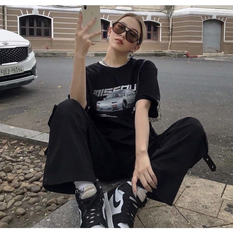 Áo thun unisex tay lỡ MST GARAGE JDM || Hany shop