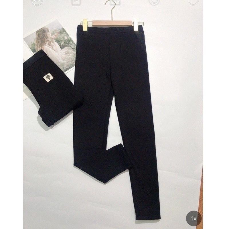 Quần Legging lót nỉ lông nữ dáng mùa đông siêu ấm