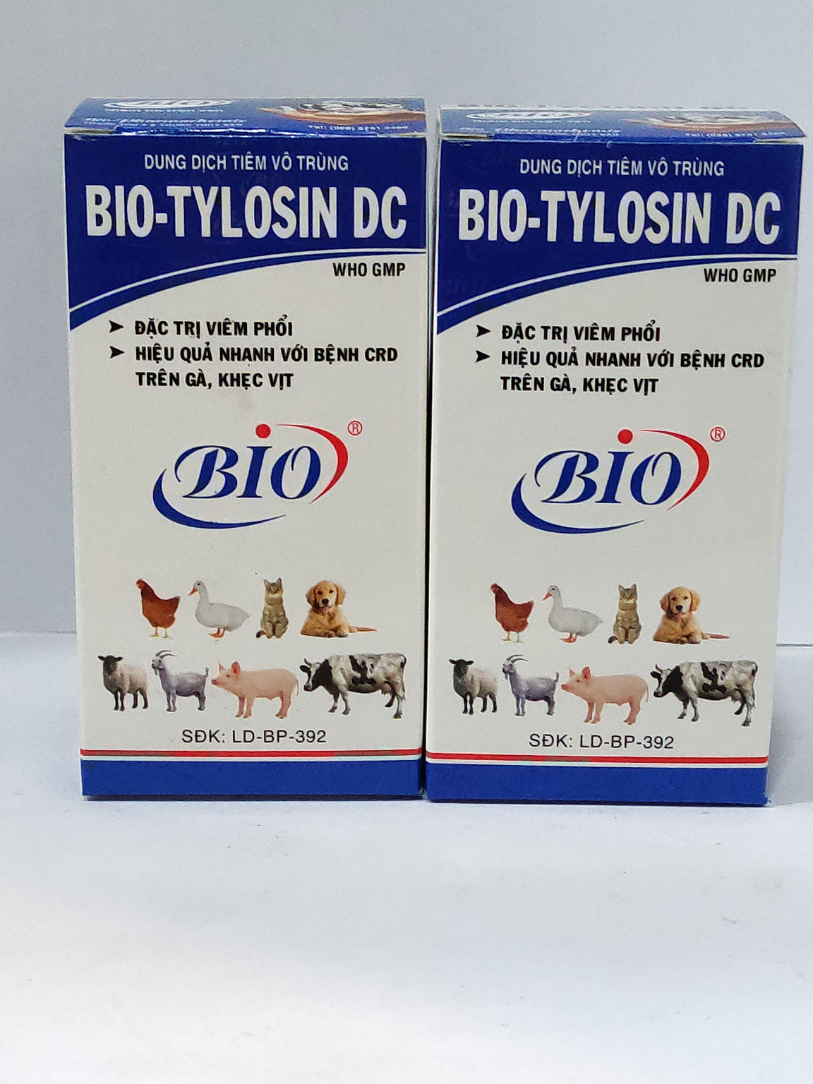 BIO TYLOSIN DC 100ml Dung dịch tiêm vô trùng đặc trị viêm phổi, bệnh CRD trên gà khẹc vịt