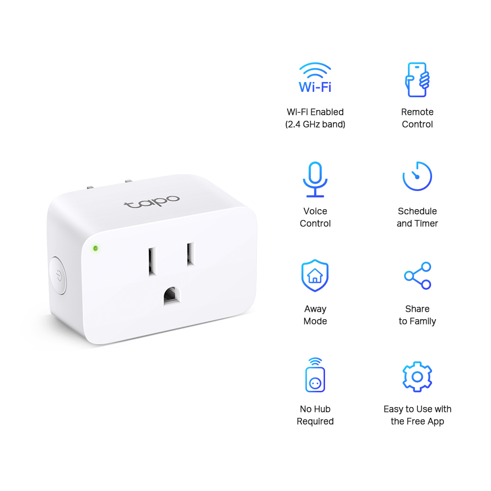 Ổ Cắm Wifi Thông Minh TP-Link Tapo P100 - Hàng Chính Hãng