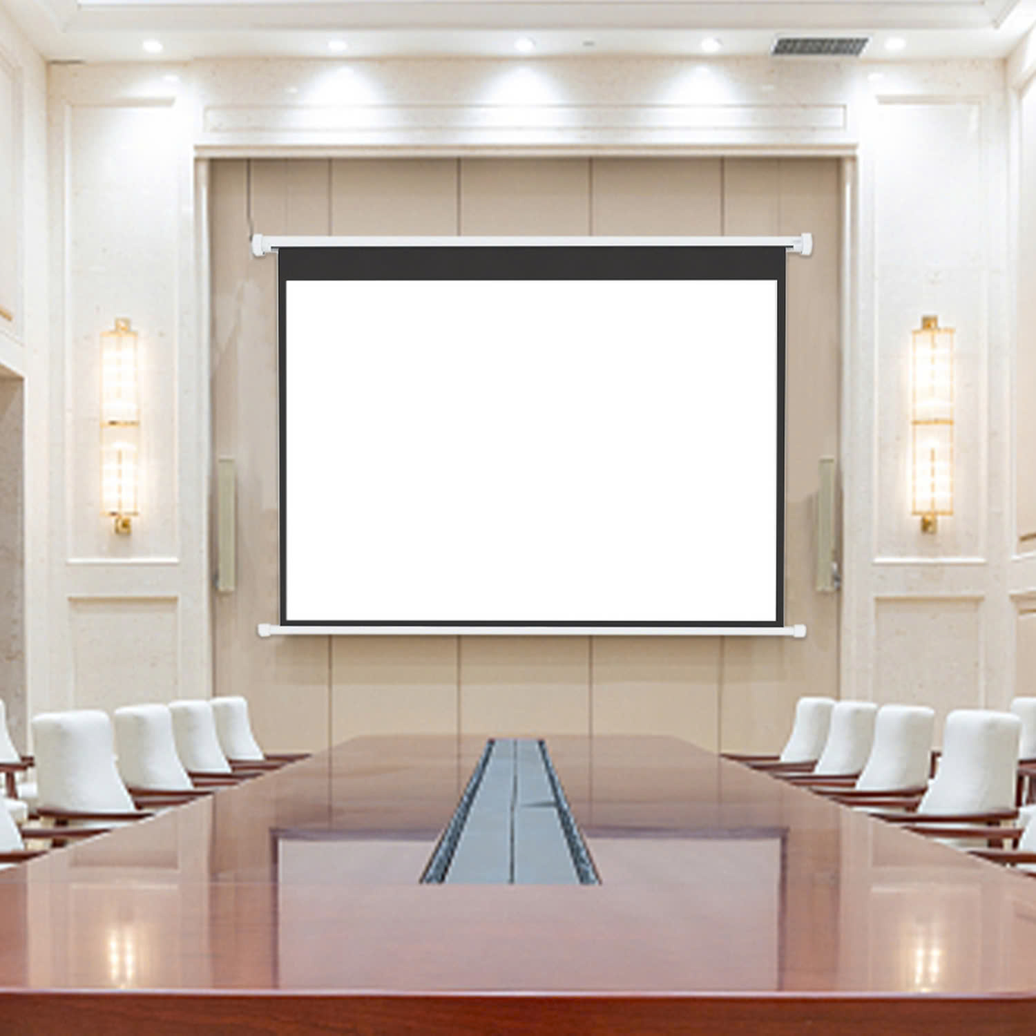 Màn chiếu treo tường Apollo 80 inch, 100 inch, 120 inch, 135 inch - Hàng nhập khẩu