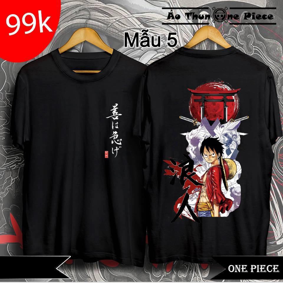 ️️Áo Thun In Hình Monkey D. Luffy, Zoro 2 Mặt "Cực Đẹp, Cực Ngầu" 2022 - Áo Thun One Piece