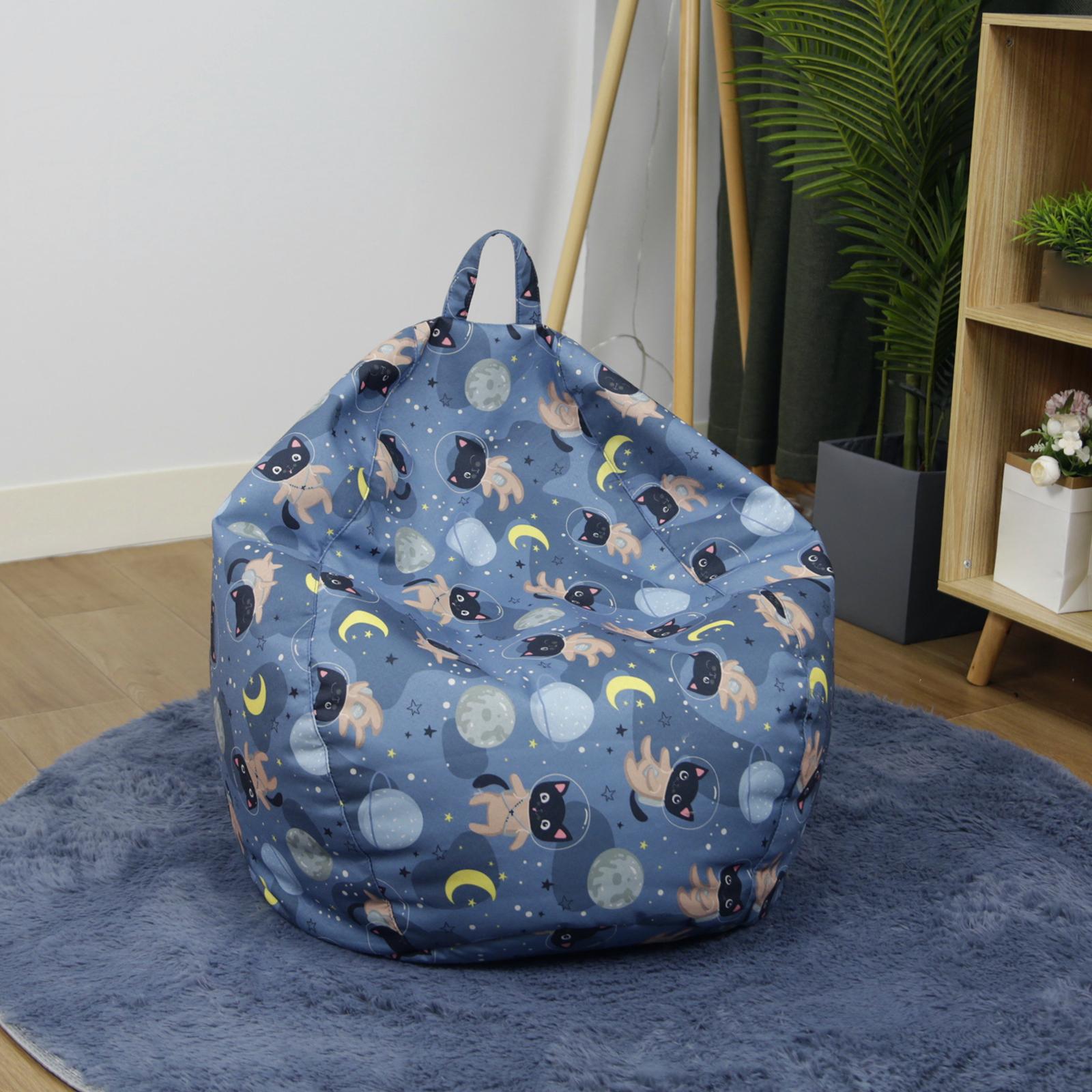 Animal Print beanbag Chair  Soft  Teens  Cat