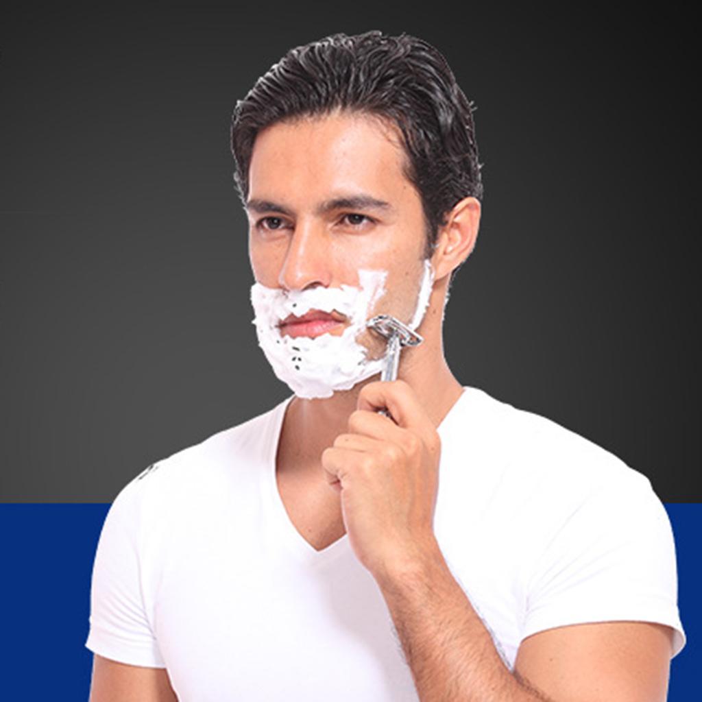 Mens Classic Double Edge Safety Razor Beard Shaver + Free Stainless Steel Blades