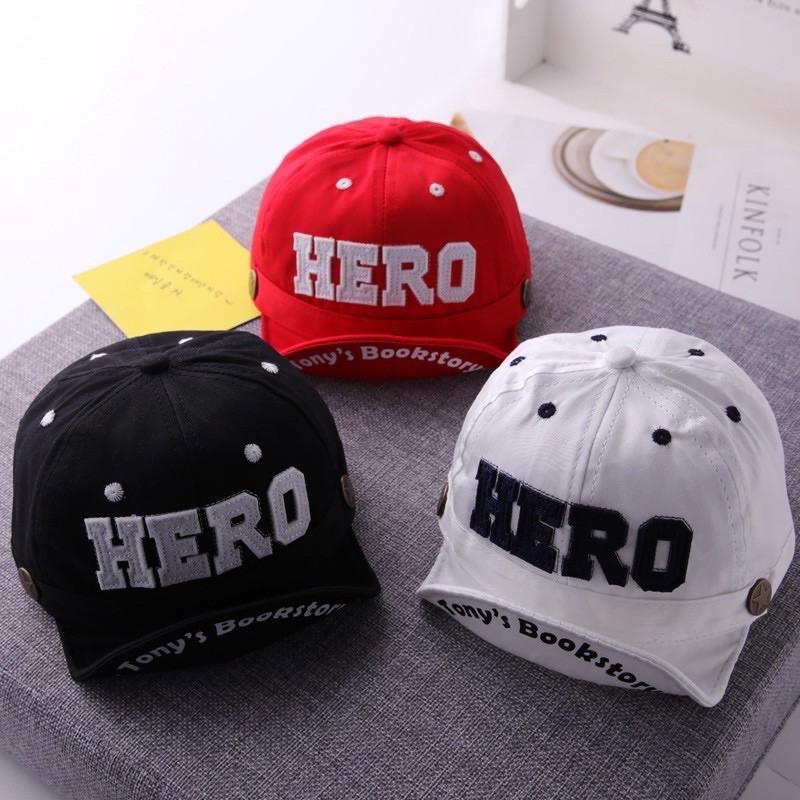 Mũ lưỡi trai Hero cho bé trai- Mũ nón Hero cho bé trai từ 6 tháng đến 2 tuổi siêu đáng yêu