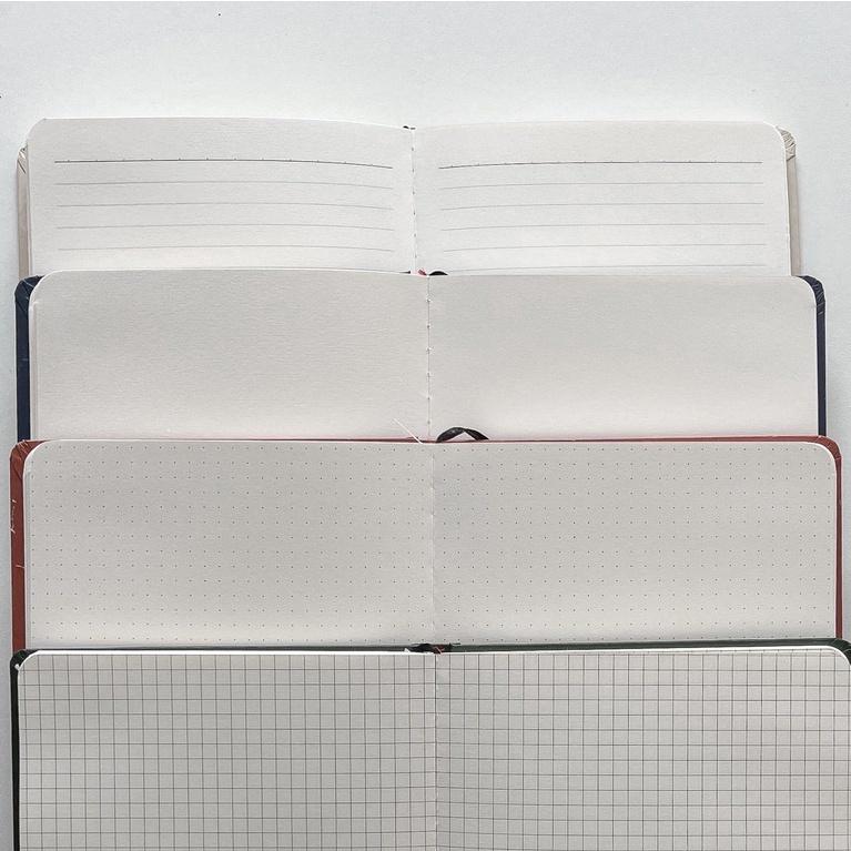 Sổ tay A5 ghi chép chấm dot, grid, kẻ ngang, ô vuông Crabit 130gsm, 144 trang, chuyên bullet journal, vẽ,Sunday Social