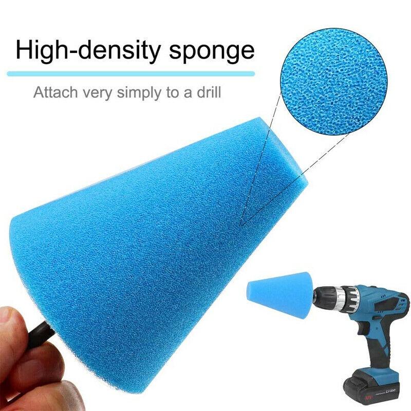 Set 5 miếng xốp hình nón đánh bóng xe hơi