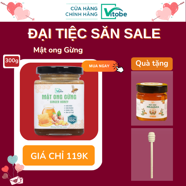 Mật Ong Gừng Vitobe - Hữu Cơ 100%