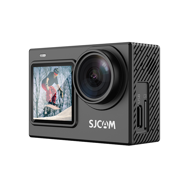 SJCAM SJ6 Pro Màn hình kép Mũ bảo hiểm hành động 4K Camera thể thao DV Chống nước 4K 60FPS Màn hình kép Ổn định con quay 6 trục Ống kính 165°