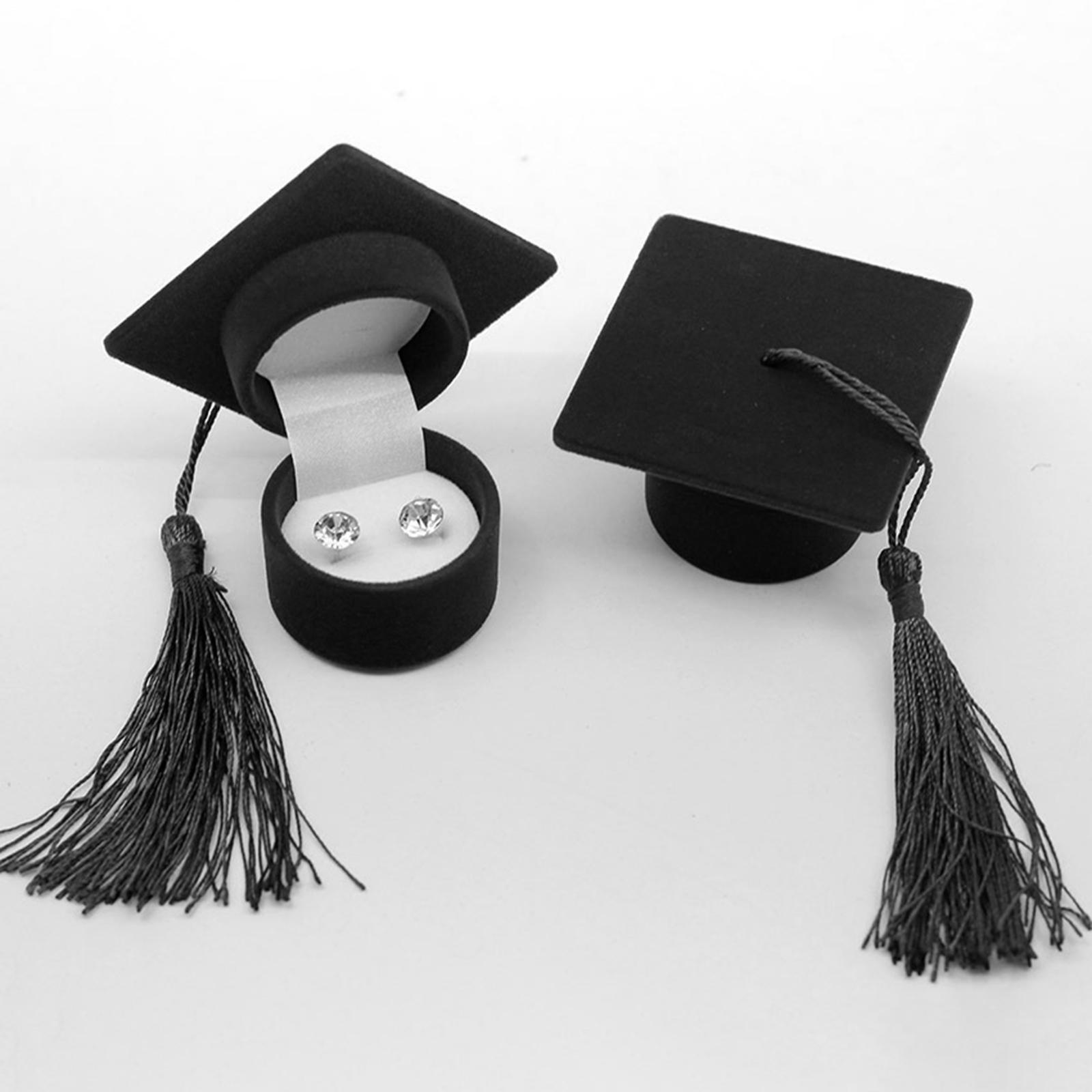 Adorable Graduation Hat Shaped rings Organizer Storage