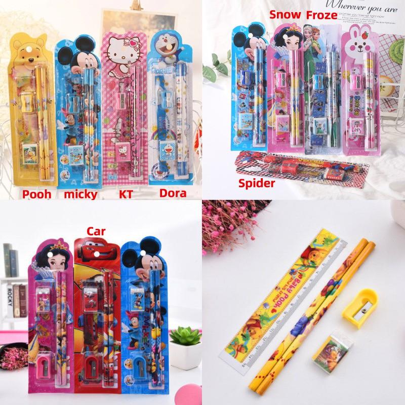 Bộ dụng cụ học tập 5 trong 1 xinh xắn đáng yêu dành cho trẻ em