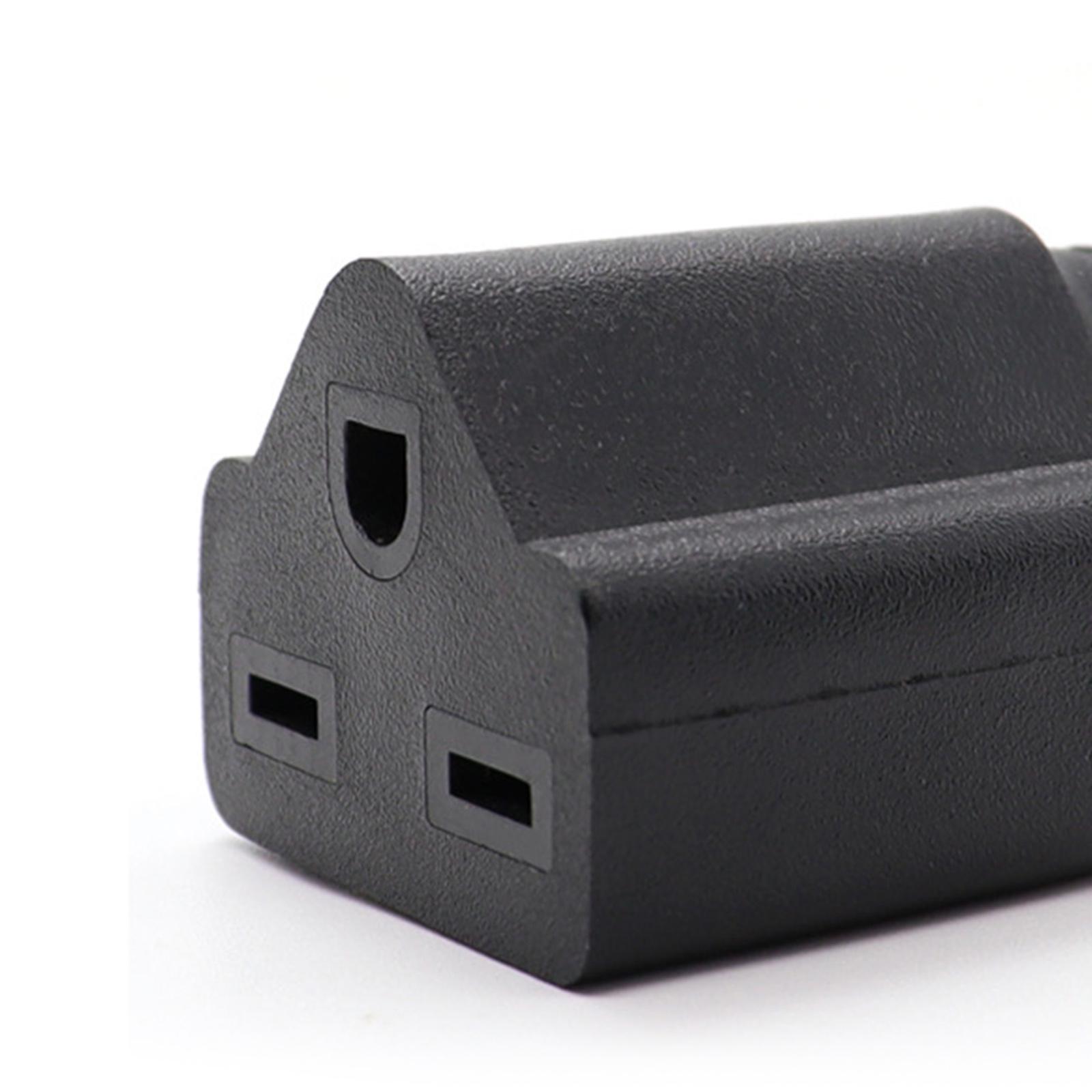 Portable 110-120V to 220-240V Plug Adapter Black