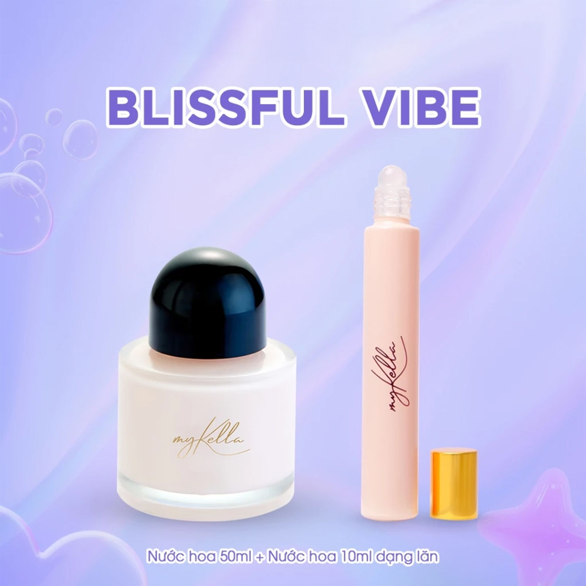 Box quà "Blissful Vibe" [Nước hoa 50ml + Nước hoa 10ml chai lăn