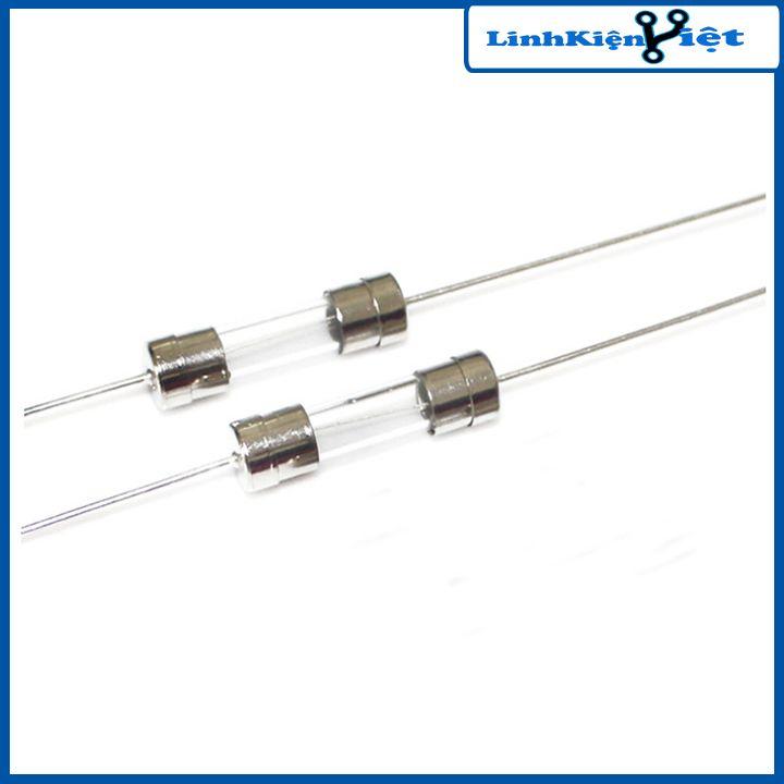 Cầu chì chân cắm 5x20mm 250V, cầu chì ống có chân hàn dòng điện 1A/2A/3A/4A/5A/6.3A/8A/10A/15A/20A