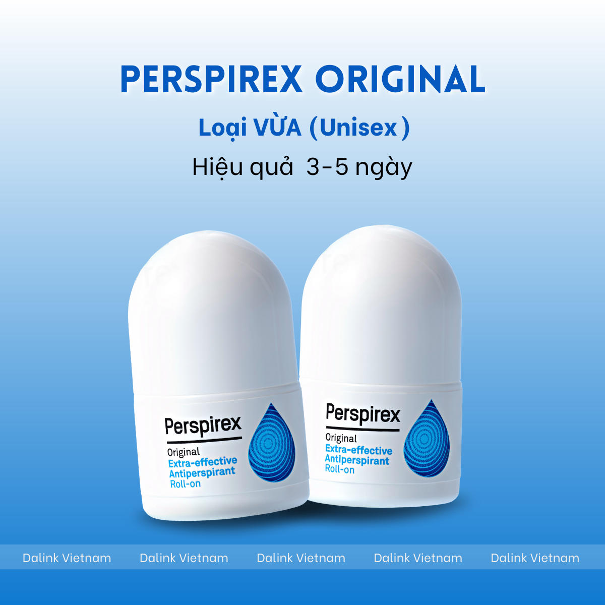 COMBO 2 LỌ Lăn khử mùi Perspirex Original loại vừa 20ml