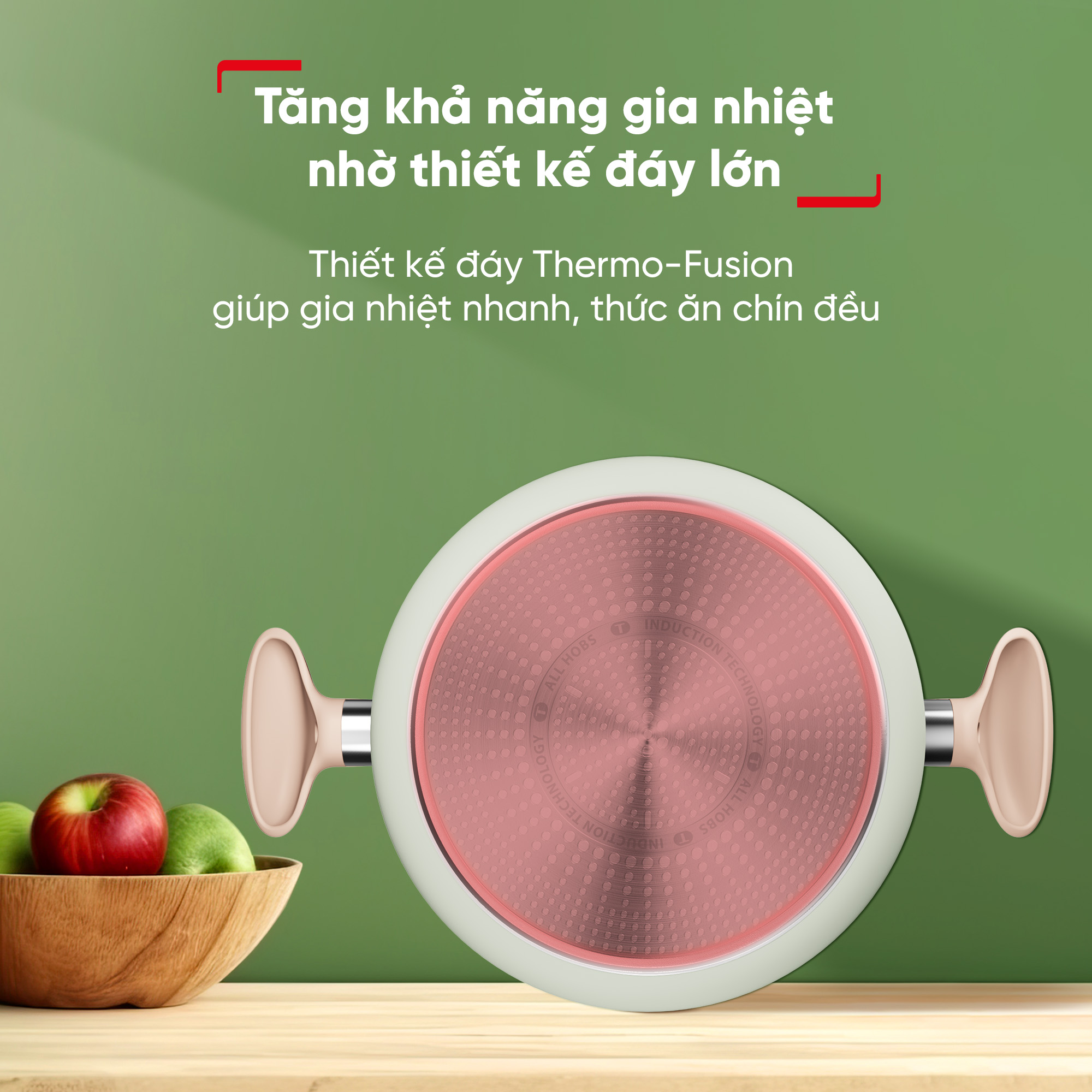 Nồi chảo chống dính đáy từ Tefal So Matcha - Hàng chính hãng