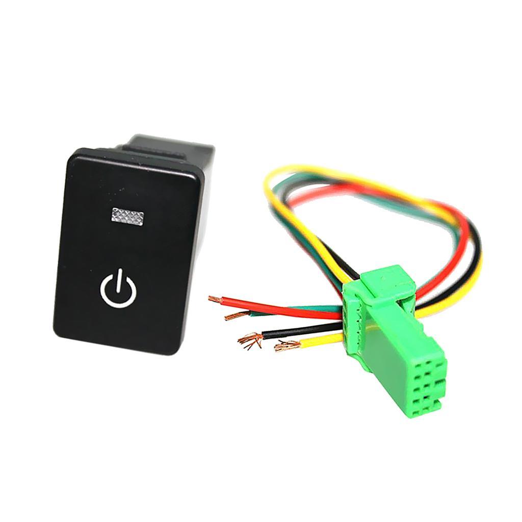 3xPush Switch White LED Power Symbol for Sequoia Highlander 2008-up