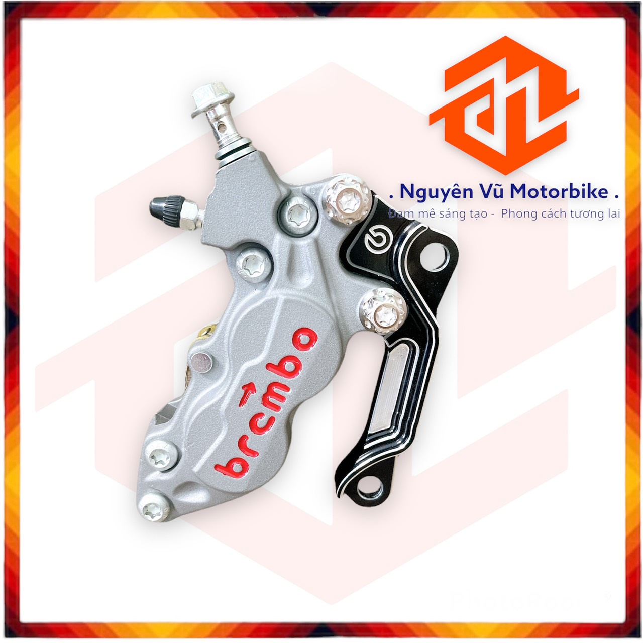 Combo Full bộ heo dầu + Ốc + Pát 2 line cho SIRIUS đĩa 260/267mm